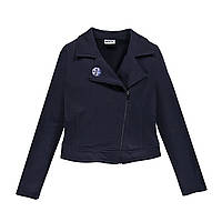 Пиджак трикотажный для девочки Mek 191MIFC001-288 синий 164-170