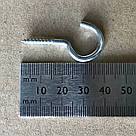 Шуруп зі збільшеним відкритим кільцем 4.0х20 / 40 мм. Білий цинк, фото 2