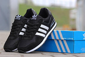Підліткові кросівки Адідас, Adidas чорні з білим 36, фото 2