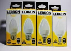 LED Лампа LEBRON L-С37 6W Е14 4100 K 480LM 00-10-38 яскраве світло свічок