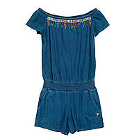 Комбінезон літній трикотажний для дівчинки Mek 191MIIM004-148 індиго 164-170