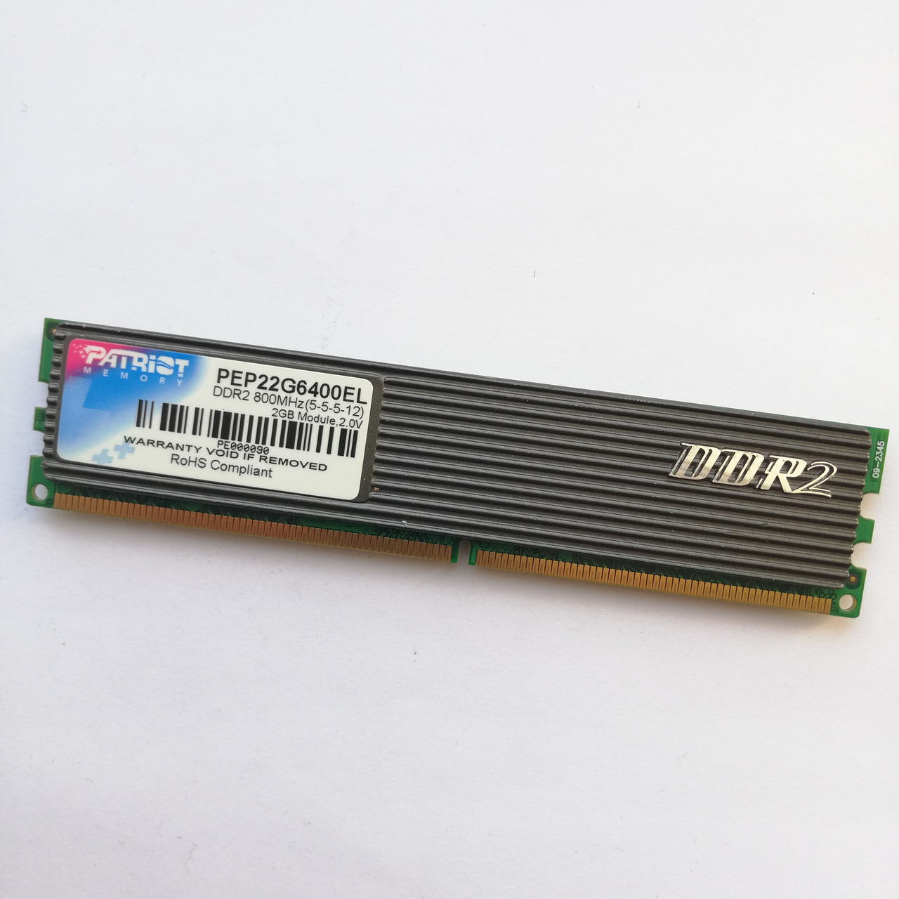 Ігрова оперативна пам'ять Patriot DDR2 2Gb 800MHz PC2 6400U CL5 (PEP22G6400EL) Б/В, фото 1