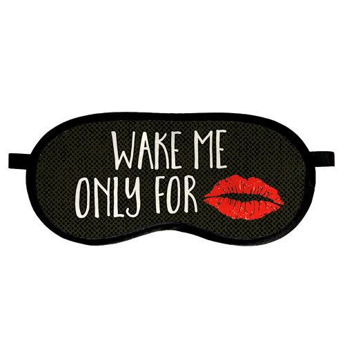 Маска для сну оксамитова Wake me only for kiss (MDS_19M032), фото 1