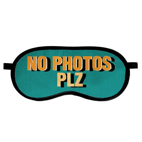 Маска для сну оксамитова No photos plz (MDS_19M014), фото 1