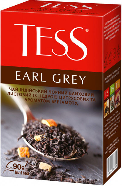 Чай черный с бергамотом TESS Earl Grey 90 гр.