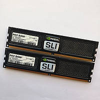 Пара оперативної пам'яті OCZ SLI-Ready DDR2 4Gb (2Gb+2Gb) 800MHz PC2 6400U CL5 (OCZ2N800SR4GK) Б/В