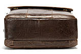 Сумка шкіряна чоловіча. Барсетка з натуральної шкіри МVА (коричнева), фото 6
