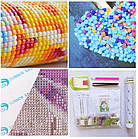 Алмазна вишивка, ікона 30х40 см, квадратні стрази, повна викладка, фото 2