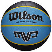 М'яч баскетбольний Wilson MVP 275 BSKT розмір 5, гумовий, для вулиці-залу (WTB9017XB05)