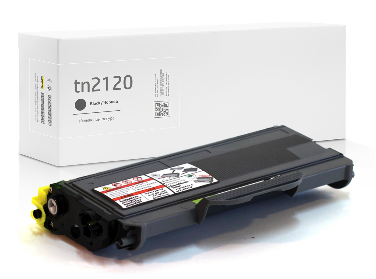 Сумісний Картридж Brother TN-2120 (TN2120), ресурс (2.500 стор.), аналог від Gravitone, фото 1