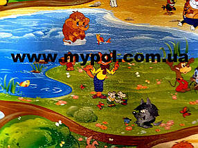 Дитячий килимок 3*1.2 м товщ, 8 мм, Кіндер-підлога, Союзмультфільм, Мадагаскар, теплий, фото 2