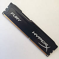 Ігрова оперативна пам'ять Kingston HyperX Fury Black DDR3 4Gb 1600MHz PC3-12800U CL10 (HX316C10FBK2/8) Б/В
