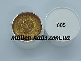 Гель-фарба для нігтів UK.Nail №05 колір золото, 7 грам