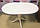 Розкладний круглий стіл Гермес 89см (ваніль), фото 6