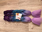 💙💜 Канекалон Омбре фіолетові відтінки, коса пасом для зачісок 💙💜, фото 3