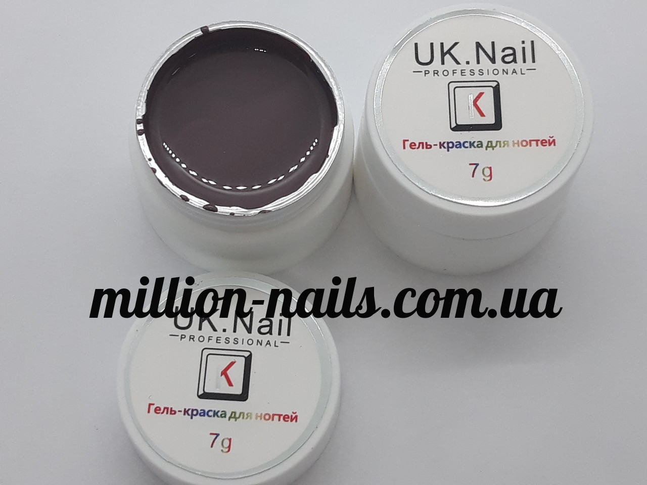 Гель-фарба для нігтів UK.Nail №17 колір мокко,7 грам