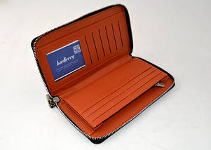 Портмоне Baellerry Leather Model 1 SW008 чорний гаманець для чоловіків стильне якісне портмоне, фото 4