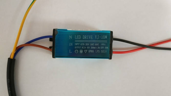Драйвер для світлодіодного прожектора 9-10W 300mA IP65 Код. 59546, фото 1
