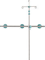 Інфузійна стійка з регулюванням по висоті кріплення рейкового типу