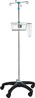Інфузійна стійка з регулюванням висоти з кошиком
