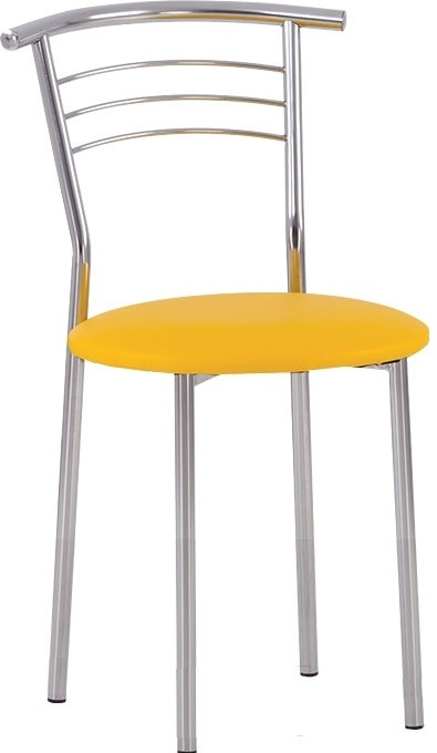 Стілець Marco (Марко) chrome шкірзам V-26 (жовтий), фото 1