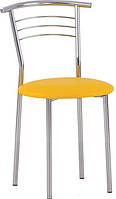 Стілець Marco (Марко) chrome шкірзам V-26 (жовтий)