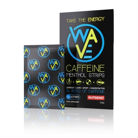 Ментолові смужки Wave Caffeine Menthol Strips (конверт 5 смужок по 280 г) Nutrend