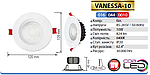 Vanessa-10 Вт Світлодіодний світильник вбудований, фото 2