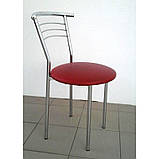 Стілець Marco (Марко) chrome шкірзам V-27 (червоний), фото 2