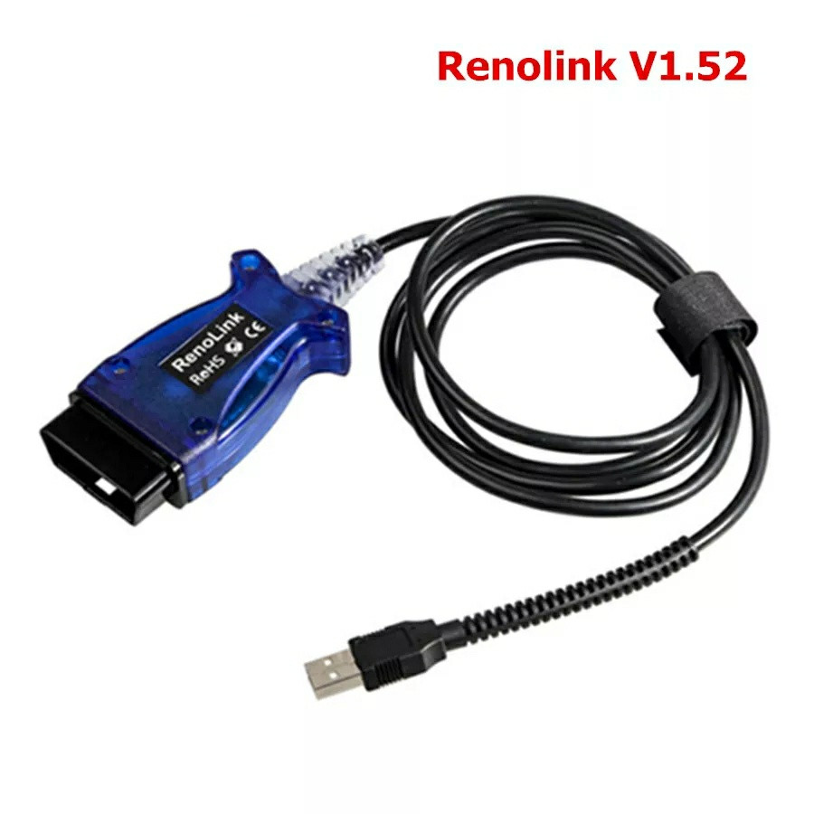 Renolink V1.52 зміна пробігу, IMMO, ключі, ЕБУ, заміна CAN CLIP