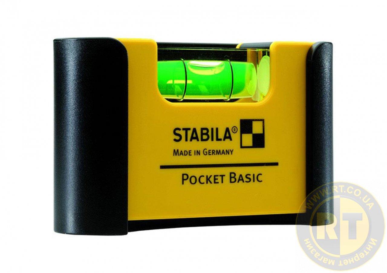 Мінірівень STABILA Pocket Basic: 7х2х4 см, 1 капсула тримач на ремінь