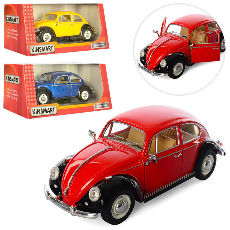 Металева машинка Kinsmart 1967 Volkswagen Classical Beetle KT7002E