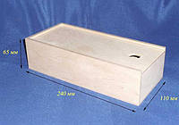 Коробка Пенал 24х11х6,5 см фанера заготовка для декора