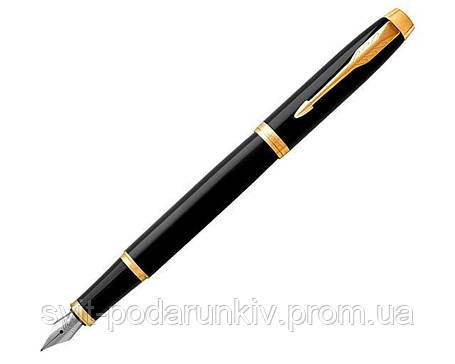 Ручка перова Parker IM Black GT FP 22 011 у подарунок керівнику, фото 2