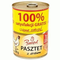 Паштет курячий Pamapol Pasztet z Drobiem 390 g.