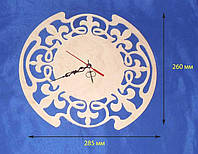 Часы Резные 28.5х26 см Фанера заготовка для декора