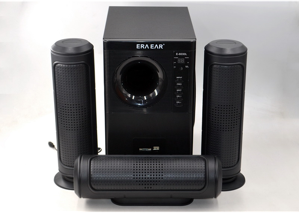 Комплект акустики 3.1 Era Ear E-6030L 60 Вт якісні колонки домашня акустика, фото 1