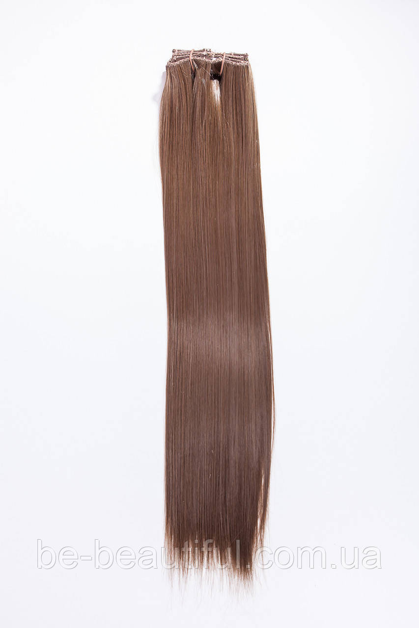 Волосся на шпильках 47 см термоволосся з 8 пасм колір світло- русявий