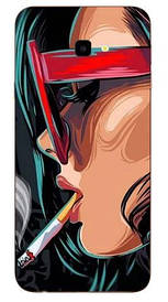 Силіконовий чохол для Samsung Galaxy J4 Plus 2018 з малюнком дівчина з сигаретою
