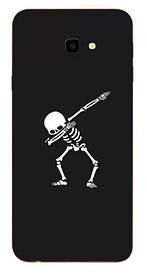 Оригінальний Бампер силіконовий для Samsung Galaxy J4 Plus 2018 з картинкою скелет