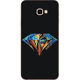 Оригінальний Бампер силіконовий для Samsung Galaxy J4 Plus 2018 з картинкою діамант