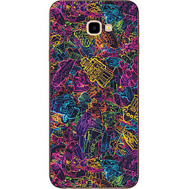 Оригінальний Бампер силіконовий для Samsung Galaxy J4 Plus 2018 з картинкою роботи