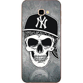 Оригінальний Бампер силіконовий для Samsung Galaxy J4 Plus 2018 з картинкою череп