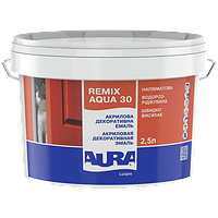 Aura Luxpro Remix Aqua 30 Белая 2,5 л акриловая декоративная эмаль полуматовая арт.4820166526253
