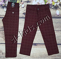 Яскраві штани, джинси в карту для хлопчика 3-7 років (бордо) рожев пр.Туреччина