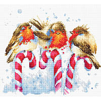 Набор для вышивания крестом "Luca-s" B1154 Рождественские птицы