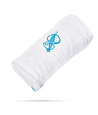 Набір пелюшок Matcstick Monkey зі 100% органічної бавовни Muslin 120х120 см блакитні 2 шт (MM-LOCS-002), фото 6