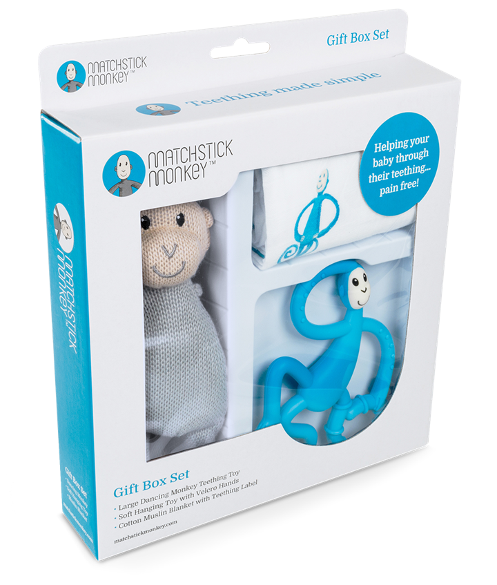 Набір Matcstick Monkey Blue пелюшка-прорізувач іграшка (MM-TGP-002)