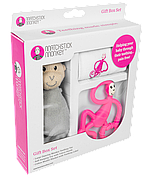 Набір Matcstick Monkey Pink пелюшка-прорізувач іграшка (MM-TGP-003)