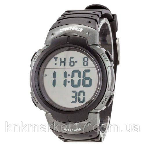 Годинник наручний з хронографом Skmei 1068TN Titanium, фото 1